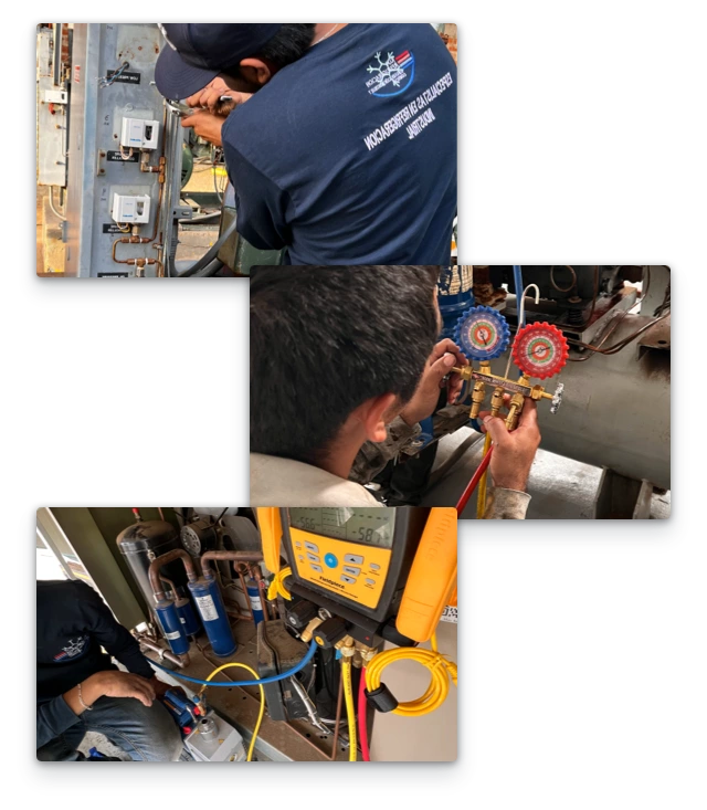 fotos del servidio de mantenimiento preventivo de klm refrigiracion